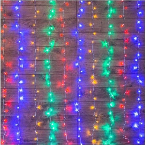 Электрогирлянды NEON-NIGHT (235-069) ДОЖДЬ 2*3 м, прозрачный ПВХ, 240 LED Мультиколор IP20, не соединяются Электрогирлянды NEON-NIGHT (235-069) ДОЖДЬ 2*3 м, прозрачный ПВХ, 240 LED Мультиколор IP20, не соединяются
