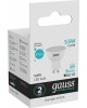 GAUSS Лампа светодиодная Elementary MR16 5.5Вт цок.:GU10 спот 220B 4100K св.свеч.бел.нейт. (упак.:10шт) (13626)