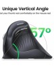 UGREEN Беспроводная компьютерная мышь вертикальная MU008 (25444) Wireless Vertical Mouse 2.4 GHz&BT. Цвет: черный