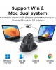 UGREEN Беспроводная компьютерная мышь вертикальная MU008 (25444) Wireless Vertical Mouse 2.4 GHz&BT. Цвет: черный