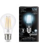 GAUSS Лампа светодиодная Filament 102902212 12Вт цок.:E27 груша 185B св.свеч.бел.нейт. грушевидная (упак.:10шт)