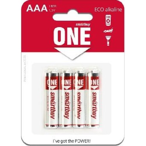 Элементы питания SMARTBUY (SOBA-3A04B-ECO) ONE LR03/4B