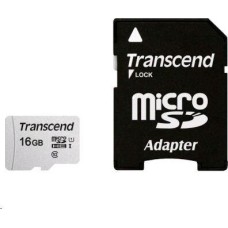 Карта памяти TRANSCEND (TS16GUSD300S-A) 16GBБ MICROCDHC 300S Class 10 переходник SD