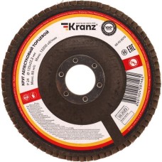 Торцевой круг KRANZ (KR-90-0010) Круг лепестковый торцевой, P24, 125х22,2мм