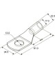 REXANT Наконечник медный луженый ТМЛ 120–12–17 (120мм² - Ø12мм) ГОСТ 7386-80 (в упак. 2 шт.)