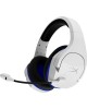 HYPERX Гарнитура игровая Stinger Core Wireless PS5 (CS002-WA), для компьютера и игровых консолей, мониторные, радио, белый / голубой [4p5j1aa]