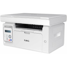 G&G МФУ лазерный M2022 картридж + кабель USB A(m) - USB B(m), черно-белая печать, A4, цвет белый