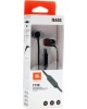 Наушники вкладыши проводные JBL TUNE 110 BLACK Наушники (JBLT110BLK)