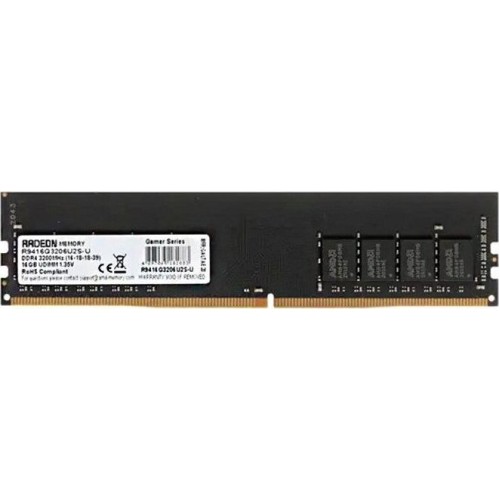 AMD R9416G3206U2S-U R9 RTL 16GB 3200MHz PC4-25600 CL16 DIMM 288-pin 1.35В Ret AMD R9416G3206U2S-U R9 RTL 16GB 3200MHz PC4-25600 CL16 DIMM 288-pin 1.35В Ret
