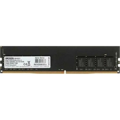 AMD R9416G3206U2S-U R9 RTL 16GB 3200MHz PC4-25600 CL16 DIMM 288-pin 1.35В Ret AMD R9416G3206U2S-U R9 RTL 16GB 3200MHz PC4-25600 CL16 DIMM 288-pin 1.35В Ret