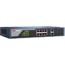 коммутатор HIKVISION DS-3E1310P-E управляемый PoE коммутатор 8