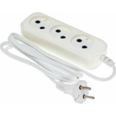 BURO Сетевой удлинитель BU-PSL3.1/W 1.5м (3 розетки) белый (пакет ПЭ)