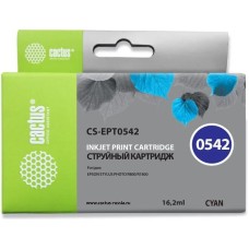 CACTUS Картридж струйный CS-EPT0542 T0542 голубой (16.2мл) для Epson Stylus Photo R800/R1800