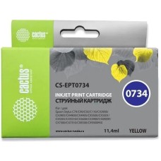 CACTUS Картридж CS-EPT0734, T0734, желтый / CS-EPT0734