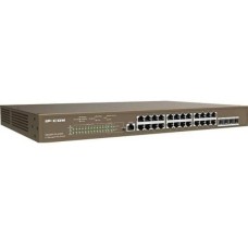 IP-COM Коммутатор G5328P-24-410W (L3) 24x1Гбит/с 4xКомбо(1000BASE-T/SFP) 4SFP 24PoE 370W управляемый