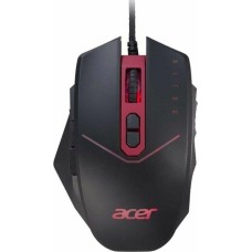 ACER Мышь проводная Nitro NMW120, игровая, оптическая, USB, 4200dpi, черный и красный [gp.mce11.01r]