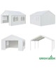 GREEN GLADE Тент садовый 3054 4х4х3,1/2м полиэстер 3 коробки