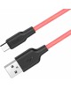 Кабель HOCO (6957531071396) X21 USB (m)-microUSB (m) 1.0м - черный/красный