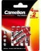 Элементы питания CAMELION (14112) 4+2LR03-BP