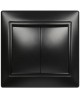 выключатель SMARTBUY (SBE-01b-10-SW2-0-c) Венера, 2-клавишный,черный