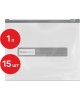 Набор пакетов MASTER HOUSE Zip-Lock с бегунком,20х17 см, 1 литр, 15 шт 75166