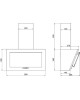 ELIKOR Вытяжка KORALL 50P-430-K3D WH/WH GLASS