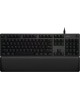 LOGITECH Клавиатура G513 Tactile (GX Brown switches), USB, c подставкой для запястий, заводское нанесение кириллицы, черный [920-009329]