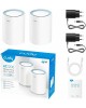 CUDY Бесшовный Mesh роутер M1200 (M1200(2-PACK)) AC1200 10/100BASE-TX белый (упак.:2шт)