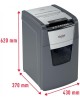 REXEL Уничтожитель бумаг Optimum AutoFeed 130X, с автоподачей, P-4, 4х28 мм, 130 лист. одновременно, 44л [2020130xeu]