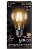 GAUSS Лампа филам. Filament A60 8Вт цок.:E27 груша 220B 2700K св.свеч.бел.теп. (упак.:1шт) (102802108)