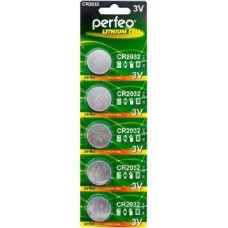 Элементы питания PERFEO CR2032-5BL LITHIUM (100)