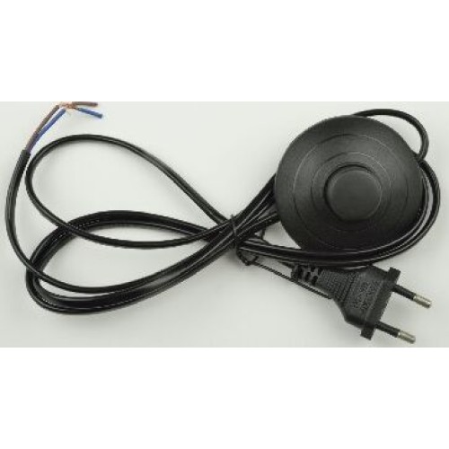 Сетевой шнур с вилкой и выключателем UNIEL (UL-00004435) UCX-C20/02A-170 BLACK