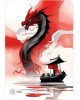 CACTUS Коврик для мыши Red Dragon рисунок 400x300x3мм (CS-MP-PRO21XL)