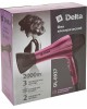 Фен DELTA DL-0937 черный с бордовым