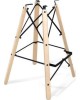 Cтул SHEFFILTON Стул полубарный SHT-ST31-C2/S80-1 кремовый/прозрачный лак/черный муар микровелюр/дерево/металл 182454