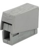 Клемма REXANT (07-2401-10) Строительно-монтажная клемма СМК 224-101 для светильника на 1 проводник (1,0-2,5)/(0,5-2,5) мм , серая (10 шт./уп.)