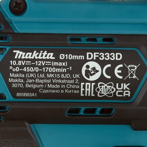 MAKITA Дрель-шуруповерт DF333DWAE, 2Ач, с двумя аккумуляторами MAKITA Дрель-шуруповерт DF333DWAE, 2Ач, с двумя аккумуляторами