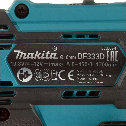 MAKITA Дрель-шуруповерт DF333DWAE, 2Ач, с двумя аккумуляторами MAKITA Дрель-шуруповерт DF333DWAE, 2Ач, с двумя аккумуляторами
