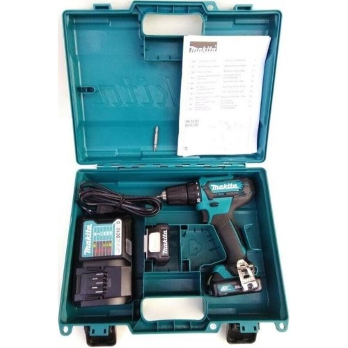 MAKITA Дрель-шуруповерт DF333DWAE, 2Ач, с двумя аккумуляторами MAKITA Дрель-шуруповерт DF333DWAE, 2Ач, с двумя аккумуляторами