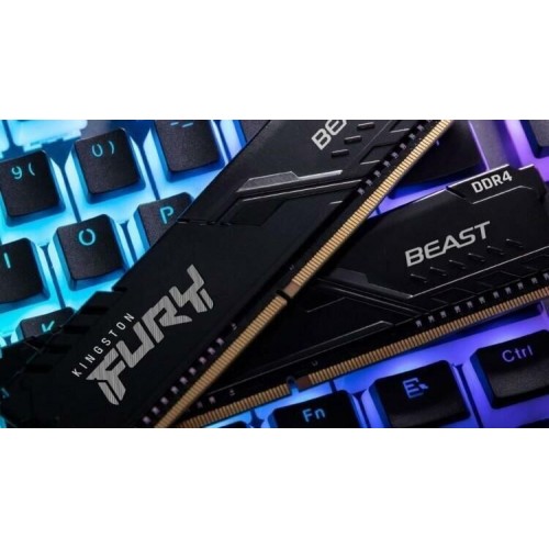 KINGSTON Память DIMM DDR4 16Gb PC25600 3200MHz CL16 1.2В FURY Beast Black (KF432C16BB/16) KINGSTON Память DIMM DDR4 16Gb PC25600 3200MHz CL16 1.2В FURY Beast Black (KF432C16BB/16)