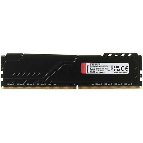 KINGSTON Память DIMM DDR4 16Gb PC25600 3200MHz CL16 1.2В FURY Beast Black (KF432C16BB/16) KINGSTON Память DIMM DDR4 16Gb PC25600 3200MHz CL16 1.2В FURY Beast Black (KF432C16BB/16)