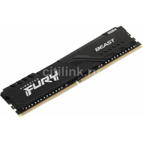 KINGSTON Память DIMM DDR4 16Gb PC25600 3200MHz CL16 1.2В FURY Beast Black (KF432C16BB/16) KINGSTON Память DIMM DDR4 16Gb PC25600 3200MHz CL16 1.2В FURY Beast Black (KF432C16BB/16)