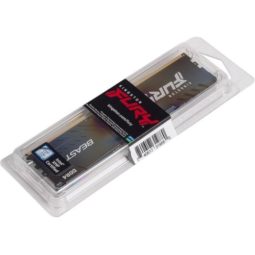 KINGSTON Память DIMM DDR4 16Gb PC25600 3200MHz CL16 1.2В FURY Beast Black (KF432C16BB/16) KINGSTON Память DIMM DDR4 16Gb PC25600 3200MHz CL16 1.2В FURY Beast Black (KF432C16BB/16)