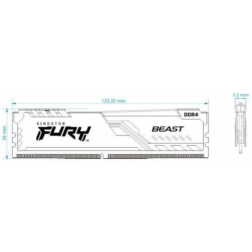 KINGSTON Память DIMM DDR4 16Gb PC25600 3200MHz CL16 1.2В FURY Beast Black (KF432C16BB/16) KINGSTON Память DIMM DDR4 16Gb PC25600 3200MHz CL16 1.2В FURY Beast Black (KF432C16BB/16)