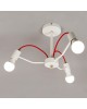 HIPER Люстра Siena H002-3, 3 х 60 Вт, белый/золото