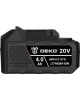 DEKO Батарея аккумуляторная UNV4.0 STD, 20В, 4Ач, Li-Ion [063-4494]