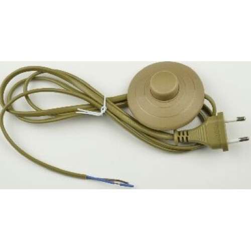 Сетевой шнур с вилкой и выключателем UNIEL (UL-00004436) UCX-C20/02A-170 BROWN