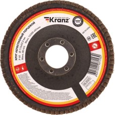 Торцевой круг KRANZ (KR-90-0006) Круг лепестковый торцевой, P60, 115х22,2мм