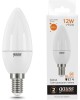 GAUSS Упаковка ламп LED E14, свеча, 12Вт, 10 шт. [33112]
