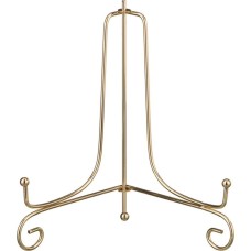 LEFARD КОМПЛЕКТ ПОДСТАВОК ДЛЯ ТАРЕЛОК ИЗ 5 ШТ. 25*15 СМ. ВЫСОТА=22 СМ. ЦВЕТ - ЗОЛОТО (КОР=24КОМП.) 244-105